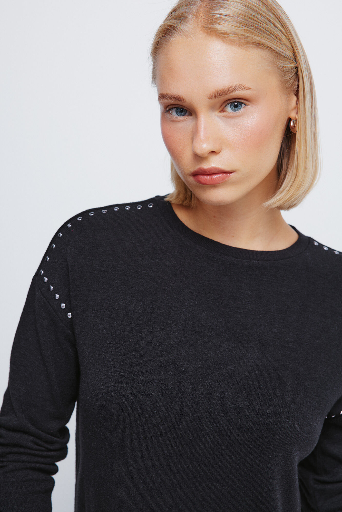 Springfield Playera de punto con corte de tejido