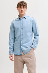 Jack & Jones Camisa de mezclilla azul tinta