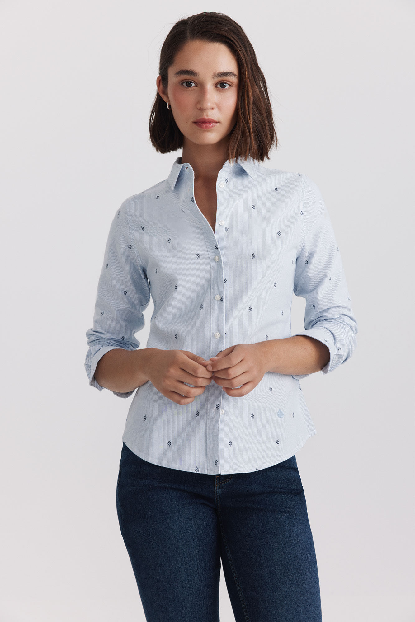 Springfield Blusa b&aacute;sica oxford