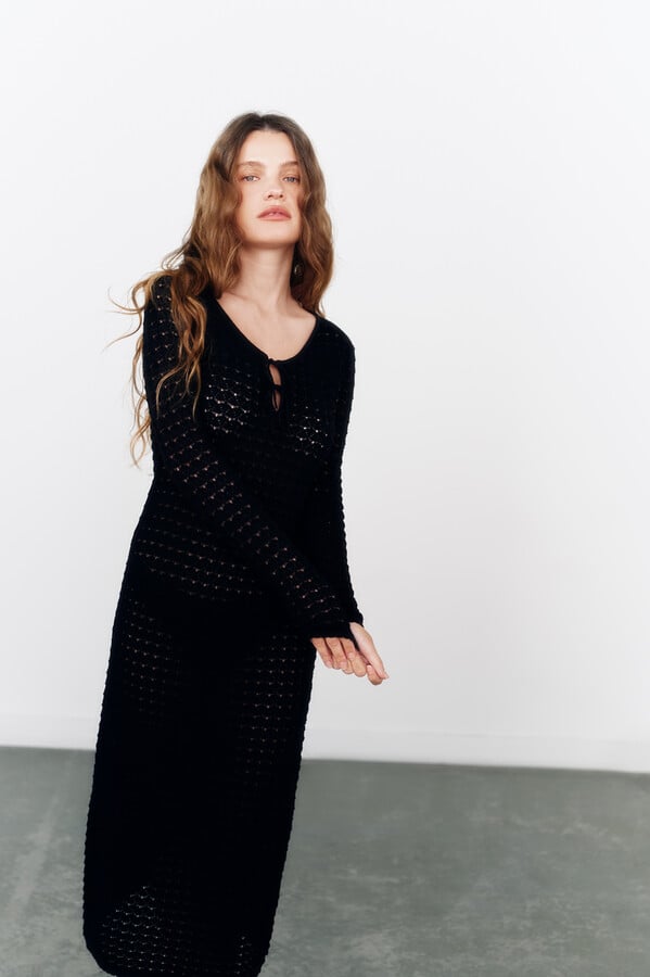 High Spirits Vestido "Karla"  negro