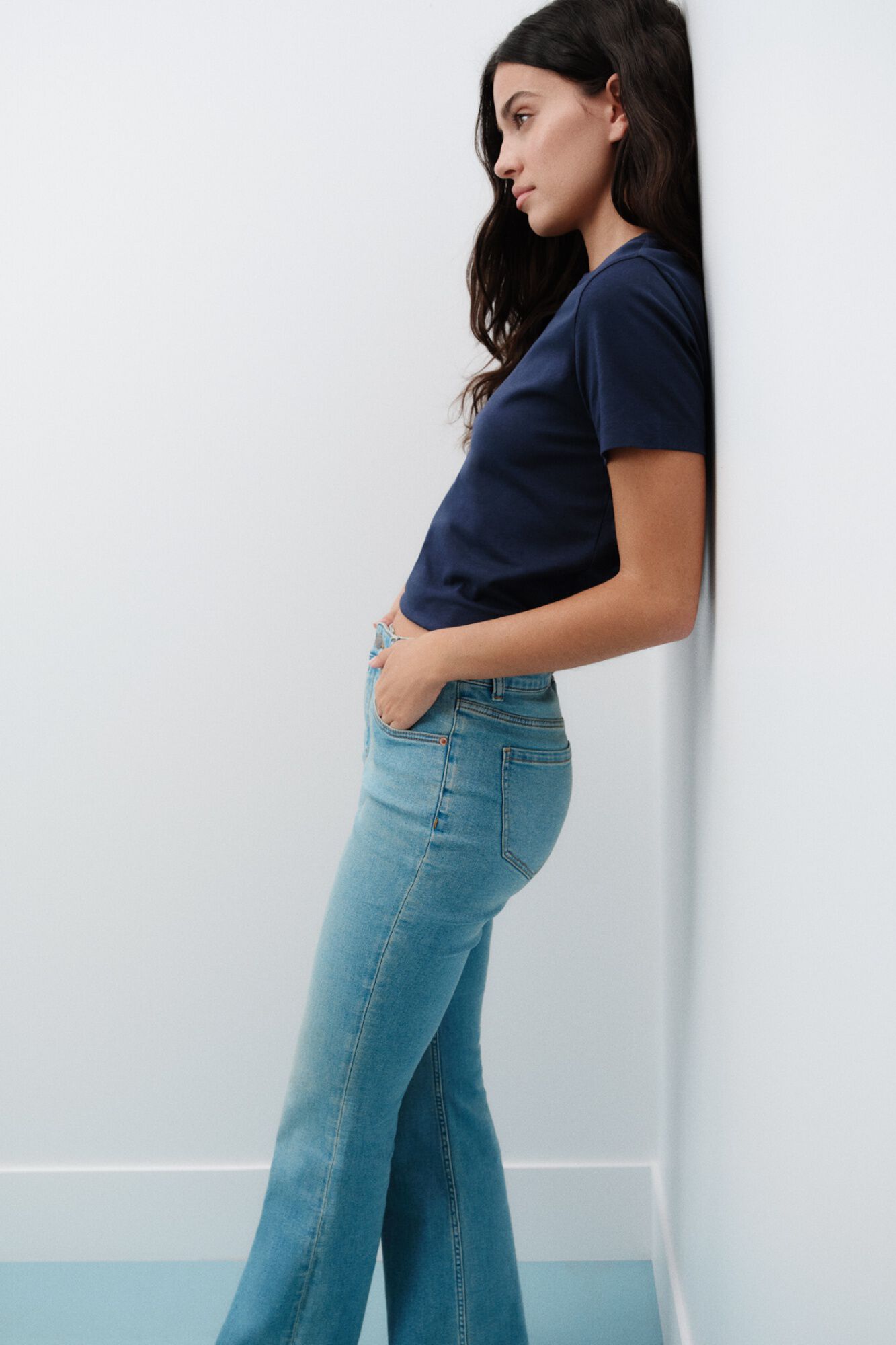 Springfield Jeans bootcut flare de tiro bajo
