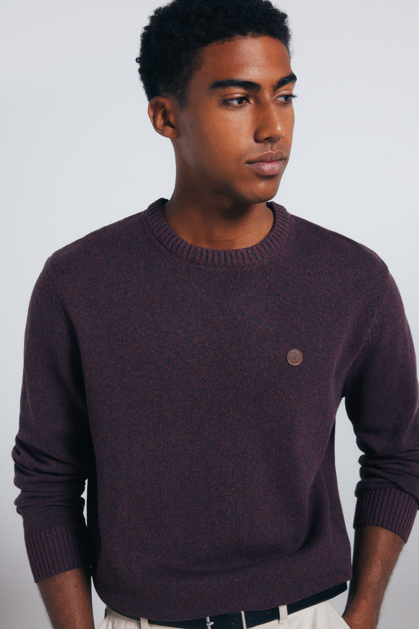 Springfield Jersey trenzado de fantas&iacute;a liso naranja