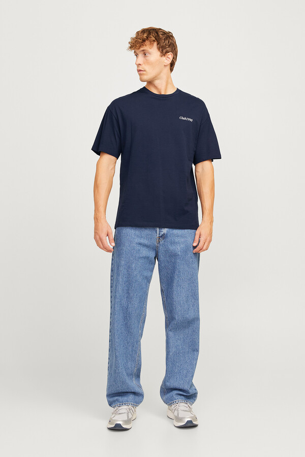 Jack & Jones Playera oversize fit marino
