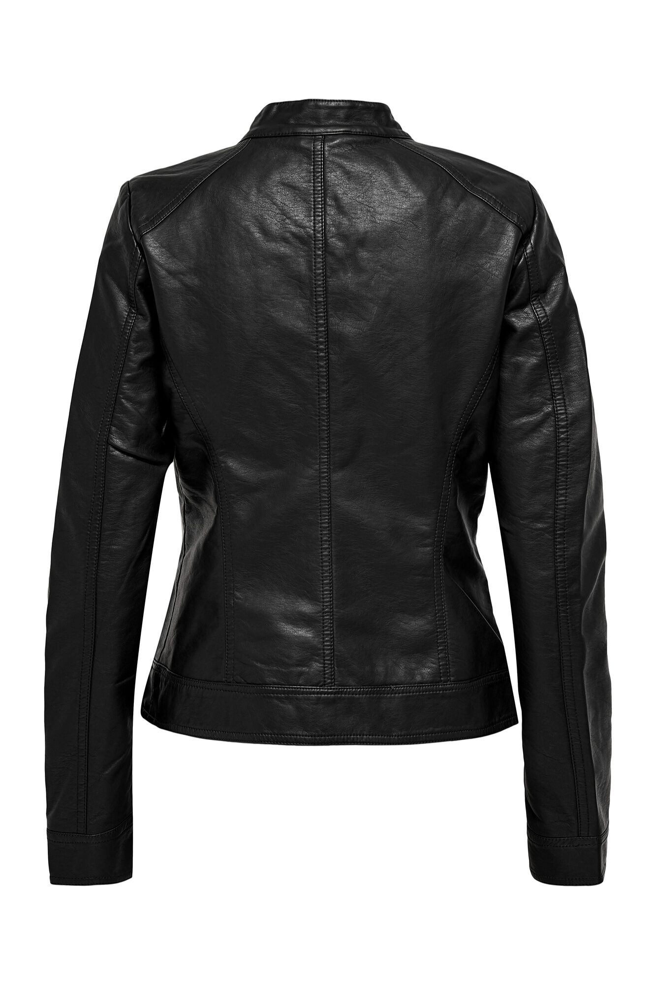 Only Chamarra biker piel vegana negro