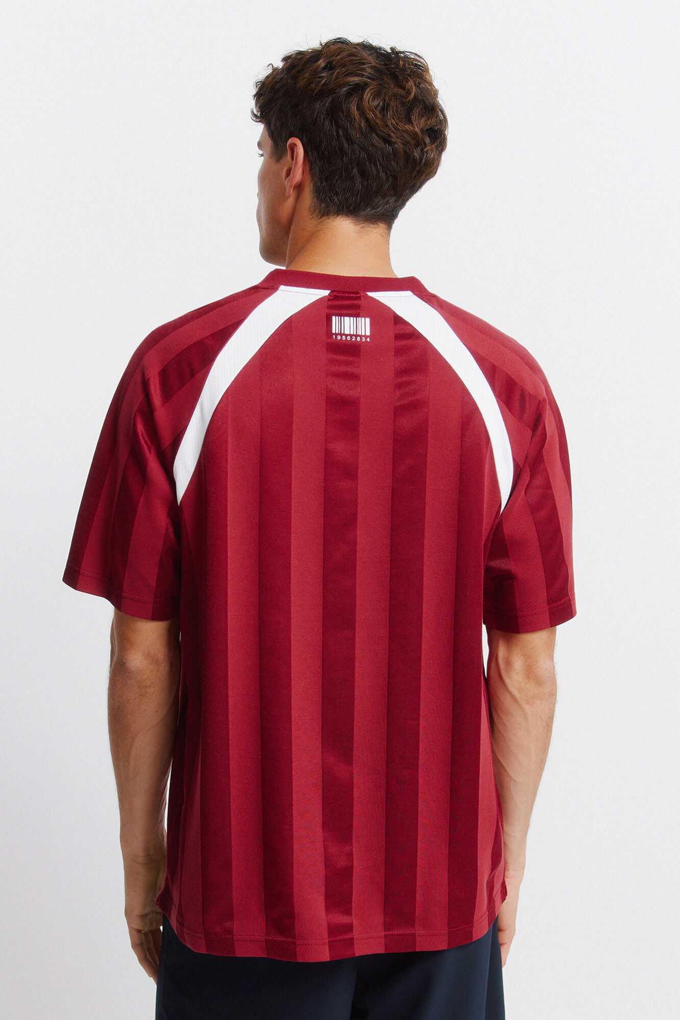 Springfield Playera de f&uacute;tbol de piezas rojo
