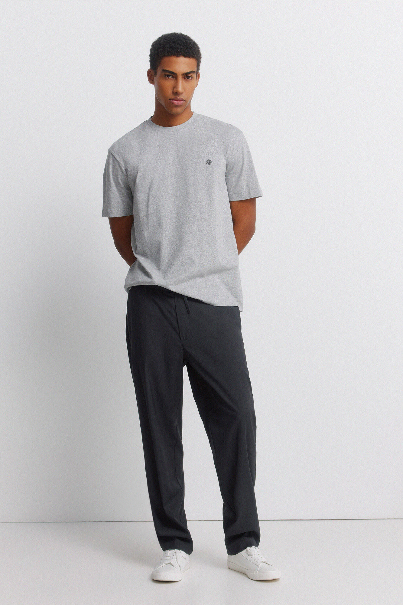 Springfield Playera b&aacute;sica de viscosa gris