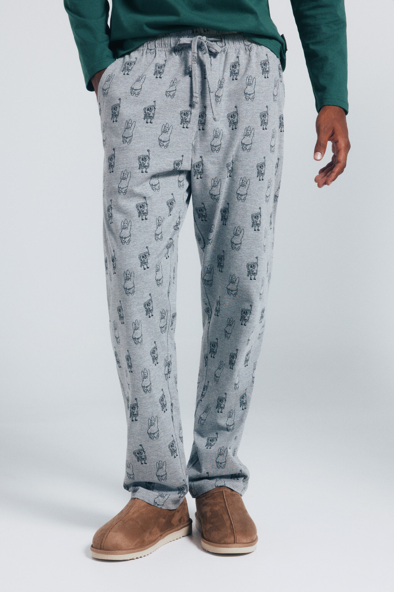 Springfield Pijama larga Bob Esponja verde