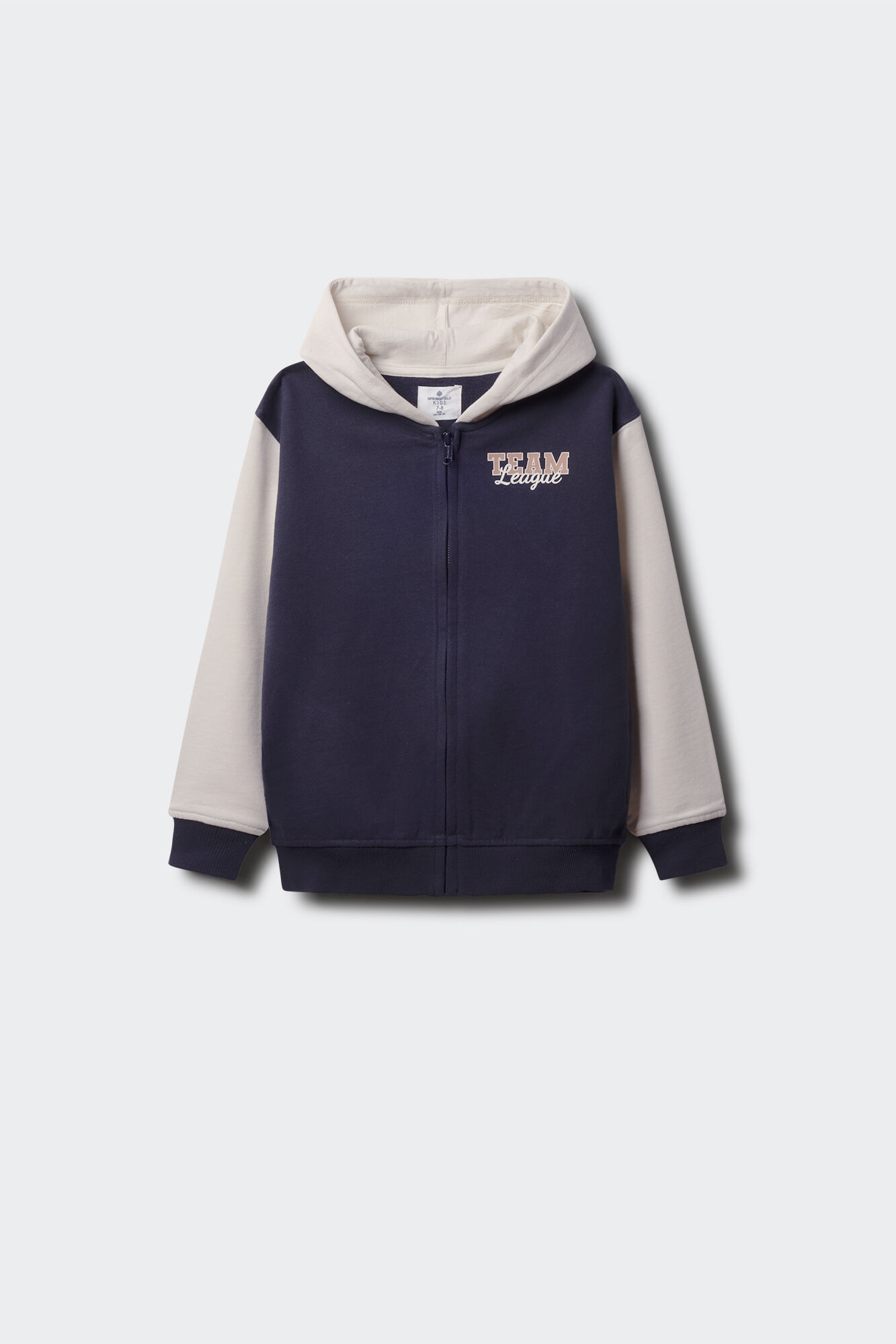 Springfield Kids Sudadera capucha varsity ni&ntilde;o azul