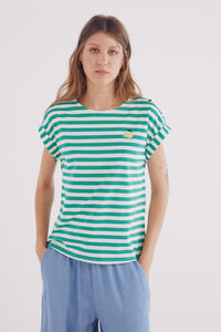 Springfield Playera "Daisy" rayas verde