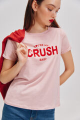 Springfield Playera gráfica fucsia