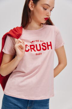 Springfield Playera gráfica fucsia