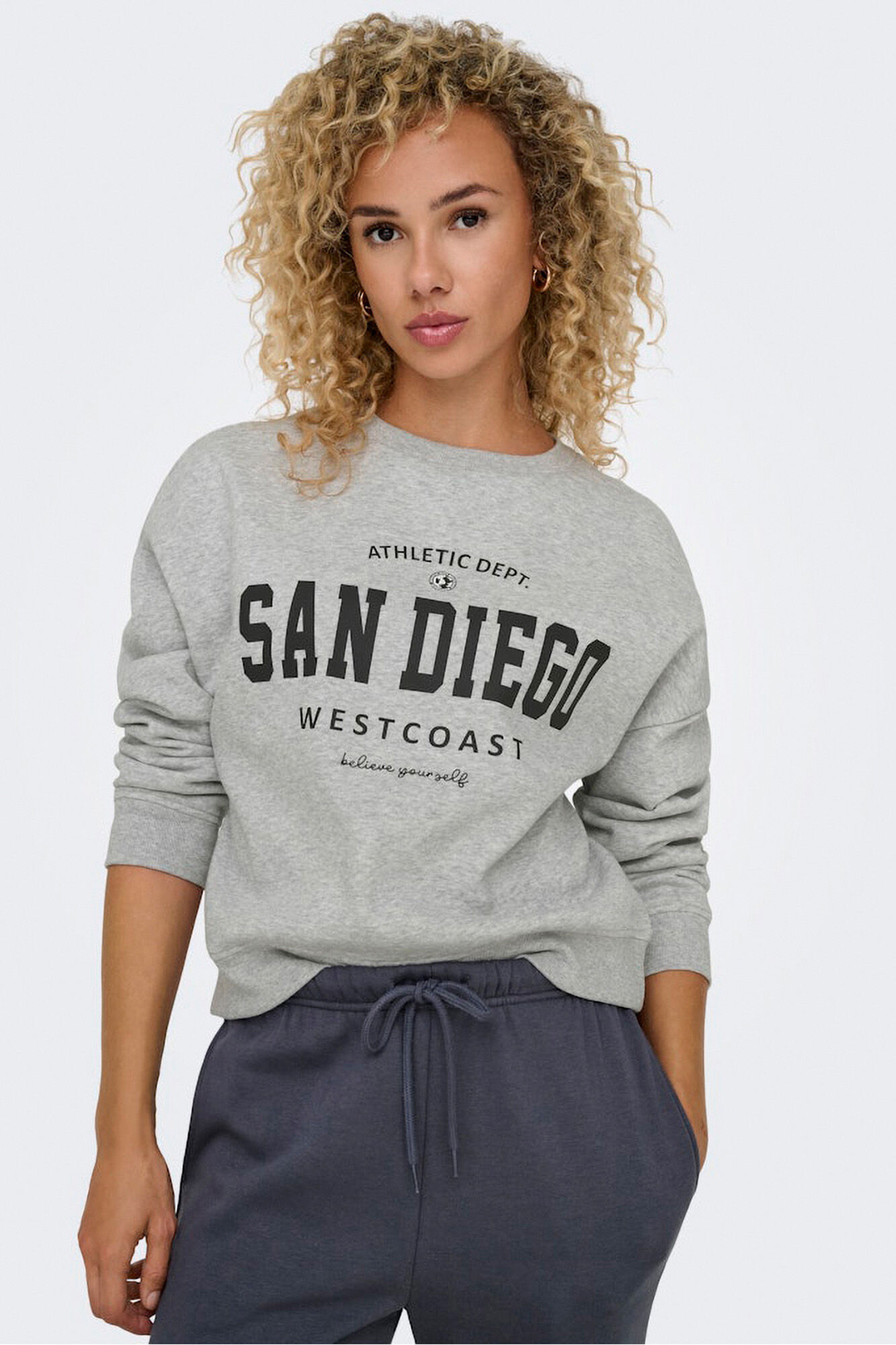 Only Sudadera de cuello redondo