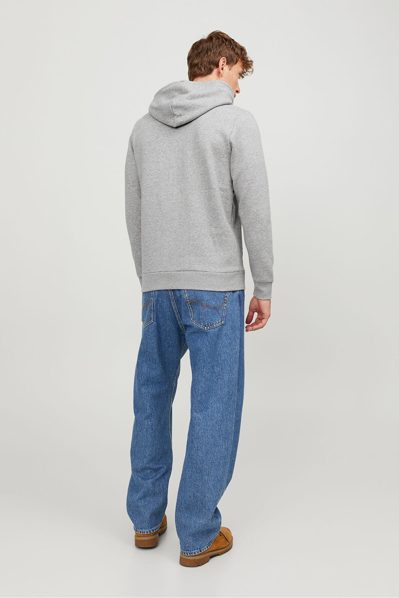 Jack & Jones Sudadera capucha regular fit gris