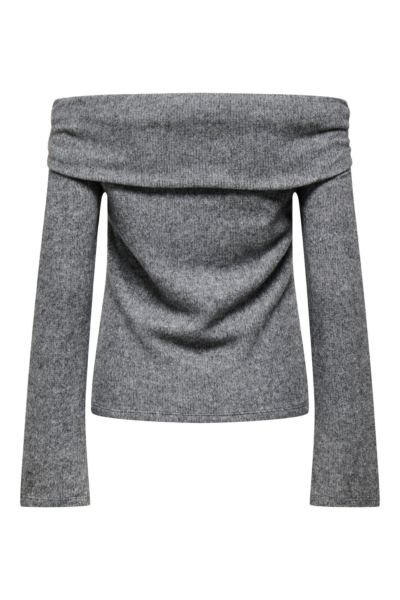 Only Su&eacute;ter de hombros descubiertos  gris