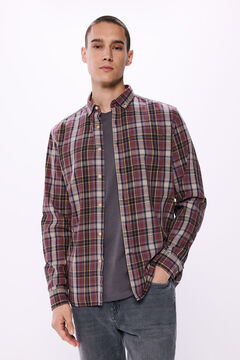 Springfield Camisa franela cuadros rojo