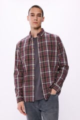 Springfield Camisa franela cuadros rojo