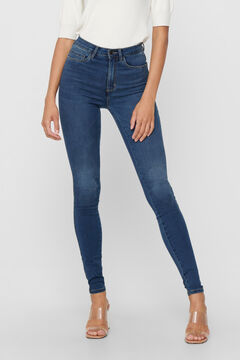 Springfield Jeans Skinny Tiro Alto azulado