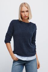 Springfield Jersey chenilla combinada marino