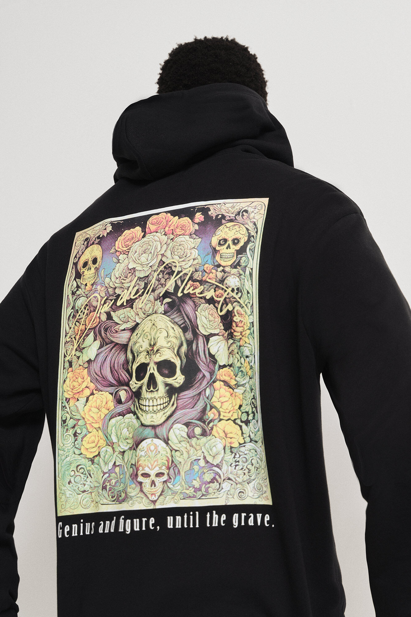 Springfield Sudadera capucha calavera negro
