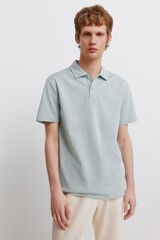 Springfield Polo liso slim fit verde