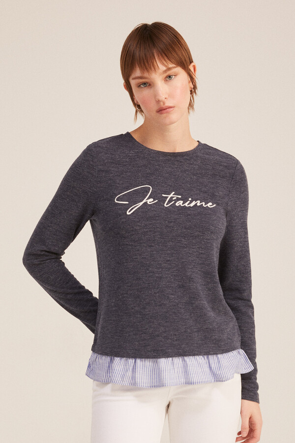 Springfield Playera "Je t´aime" marino