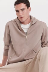 Springfield Sudadera t&eacute;cnica con capucha caf&eacute;