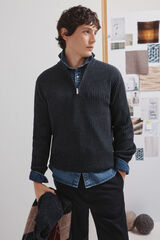 Springfield Jersey con cierre azul