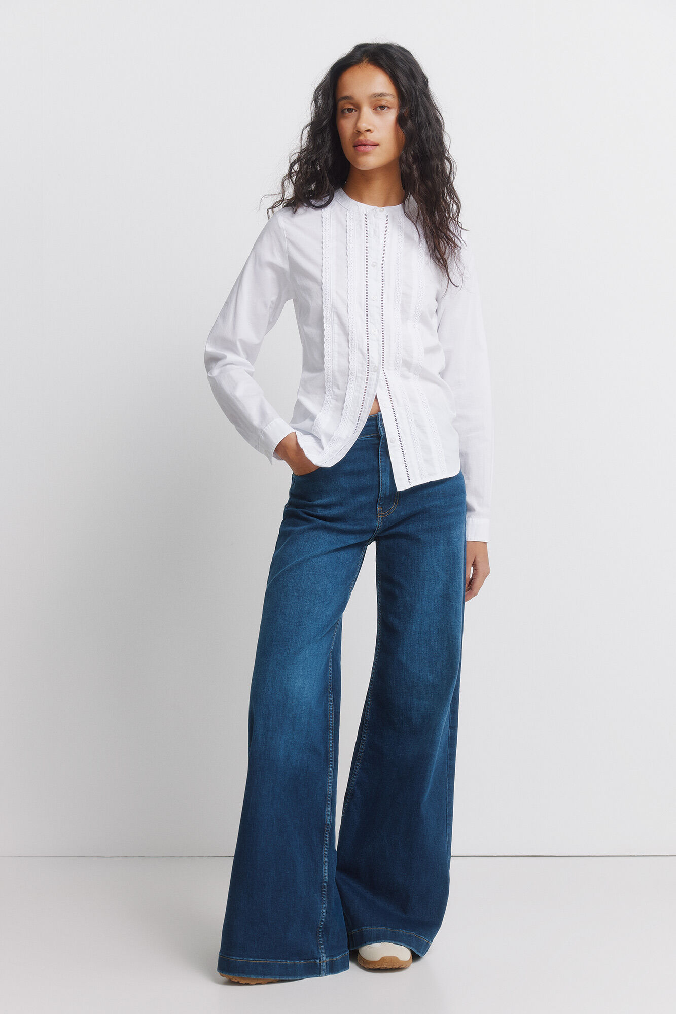 Springfield Camisa rom&aacute;ntica encaje