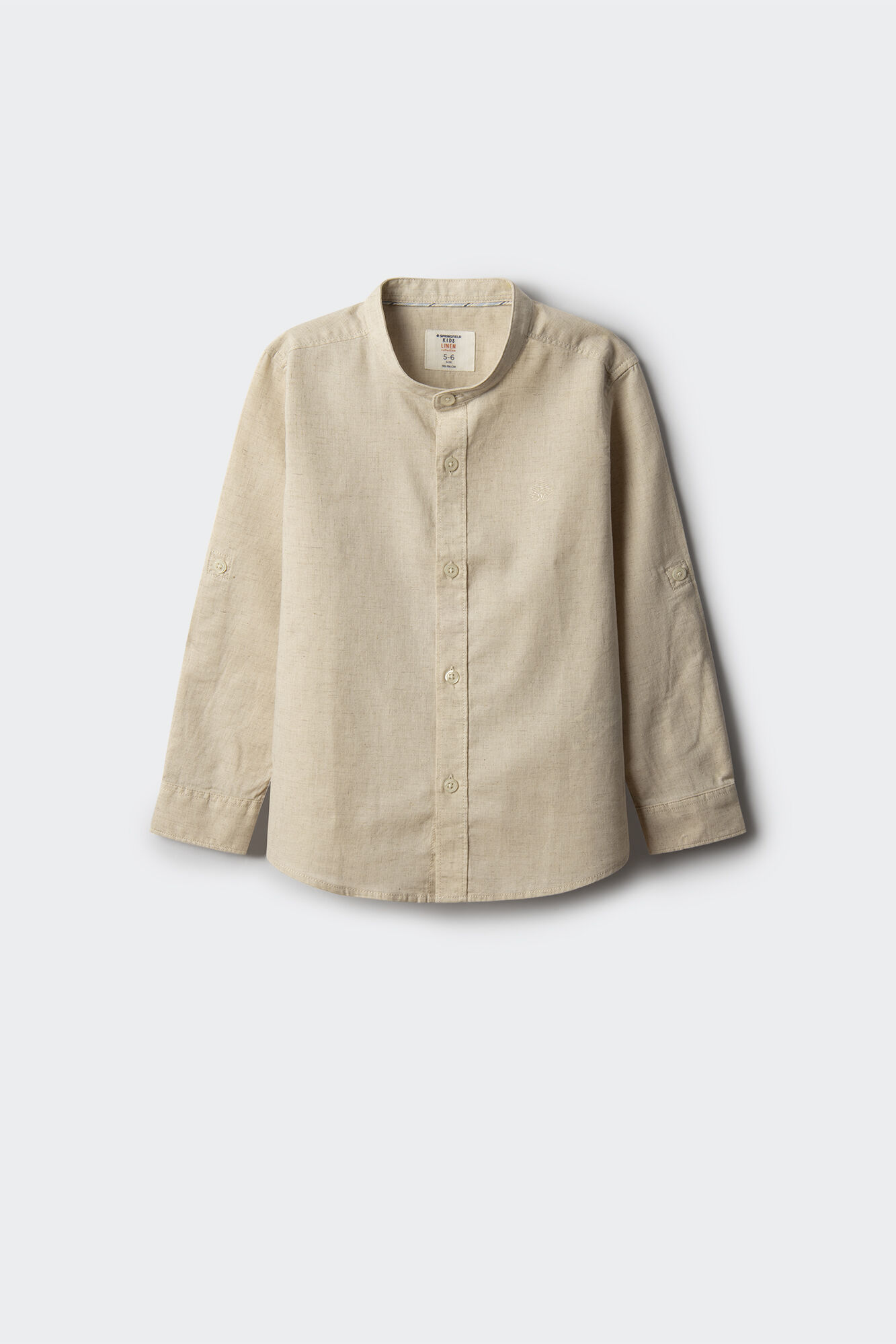 Springfield Kids Camisa lino ni&ntilde;o beige