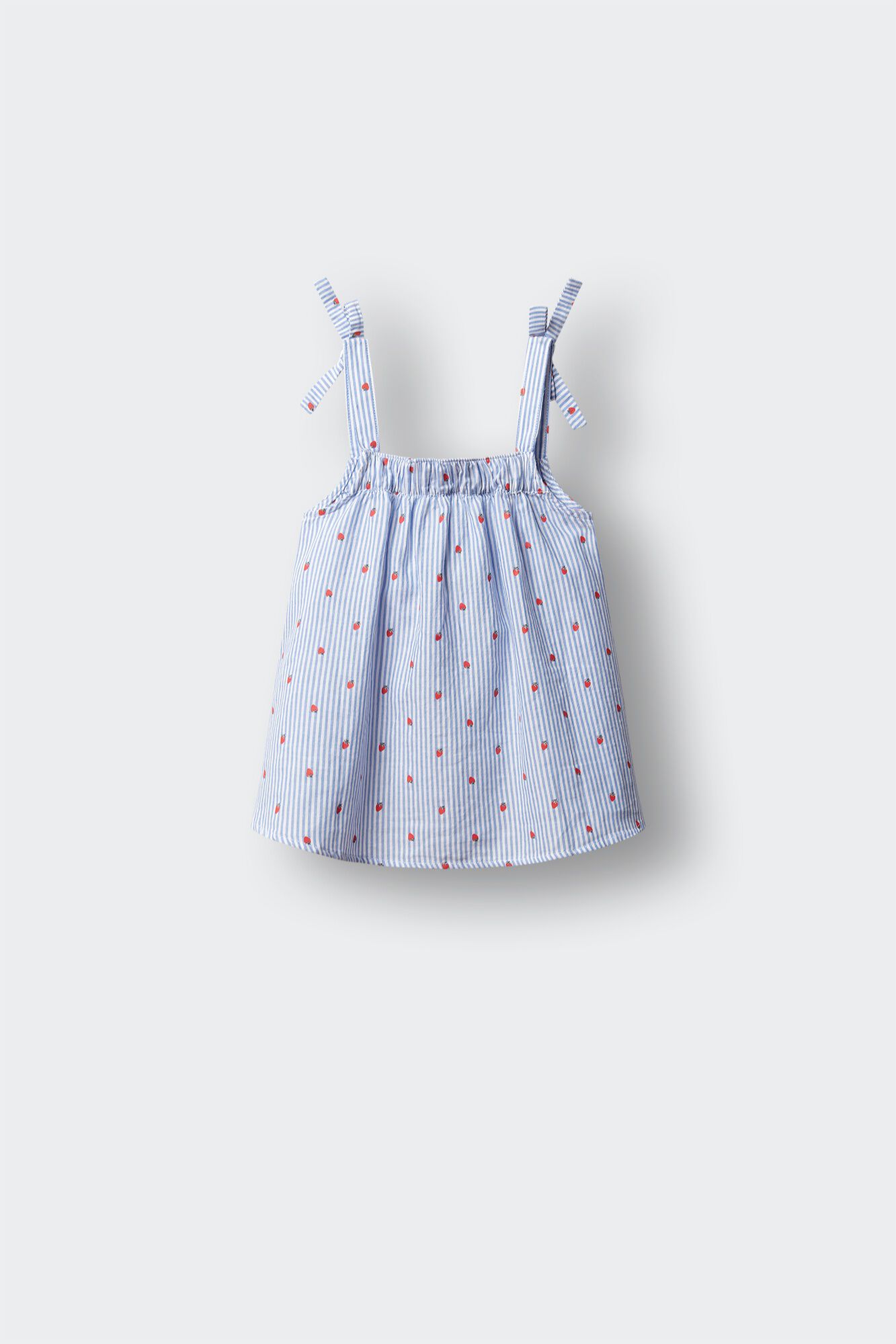 Springfield Kids Blusa sin mangas oxford de fresas para ni&ntilde;a