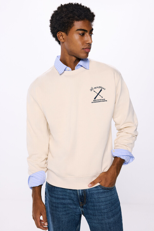 Springfield Sudadera ski aux Alpes blanco