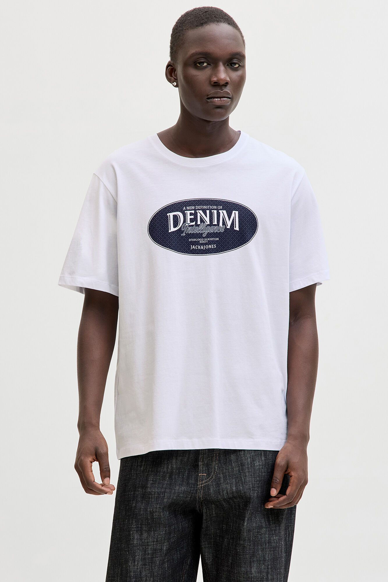 Jack & Jones Playera con logo grande