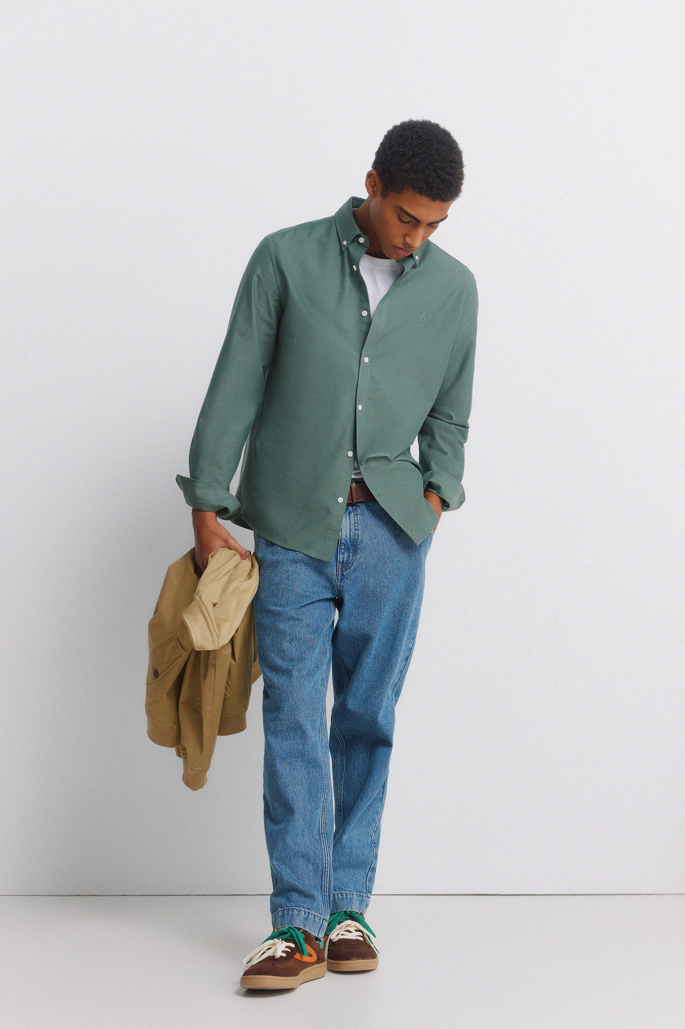 Springfield Camisa oxford sin arrugas