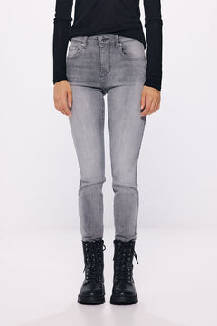 Springfield Jeans slim cropped gris