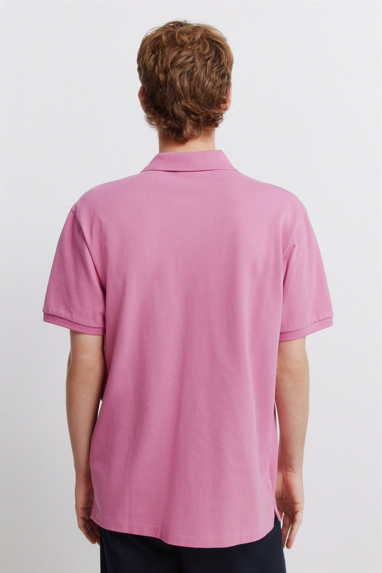 Springfield Polo b&aacute;sico Springfield regular fit rosa