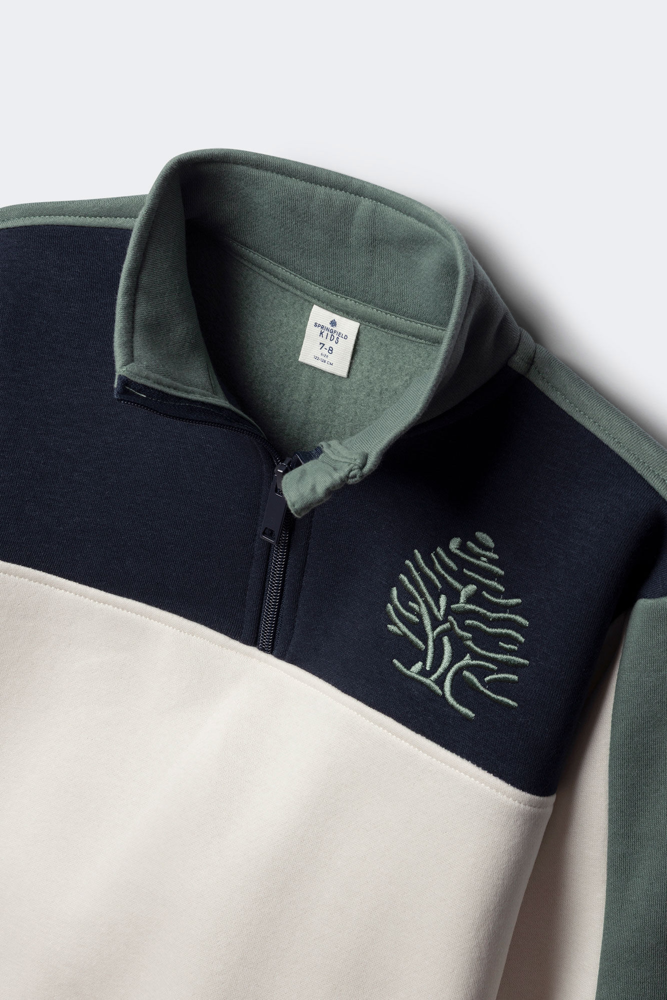 Springfield Kids Sudadera camionero cortes ni&ntilde;o blanco