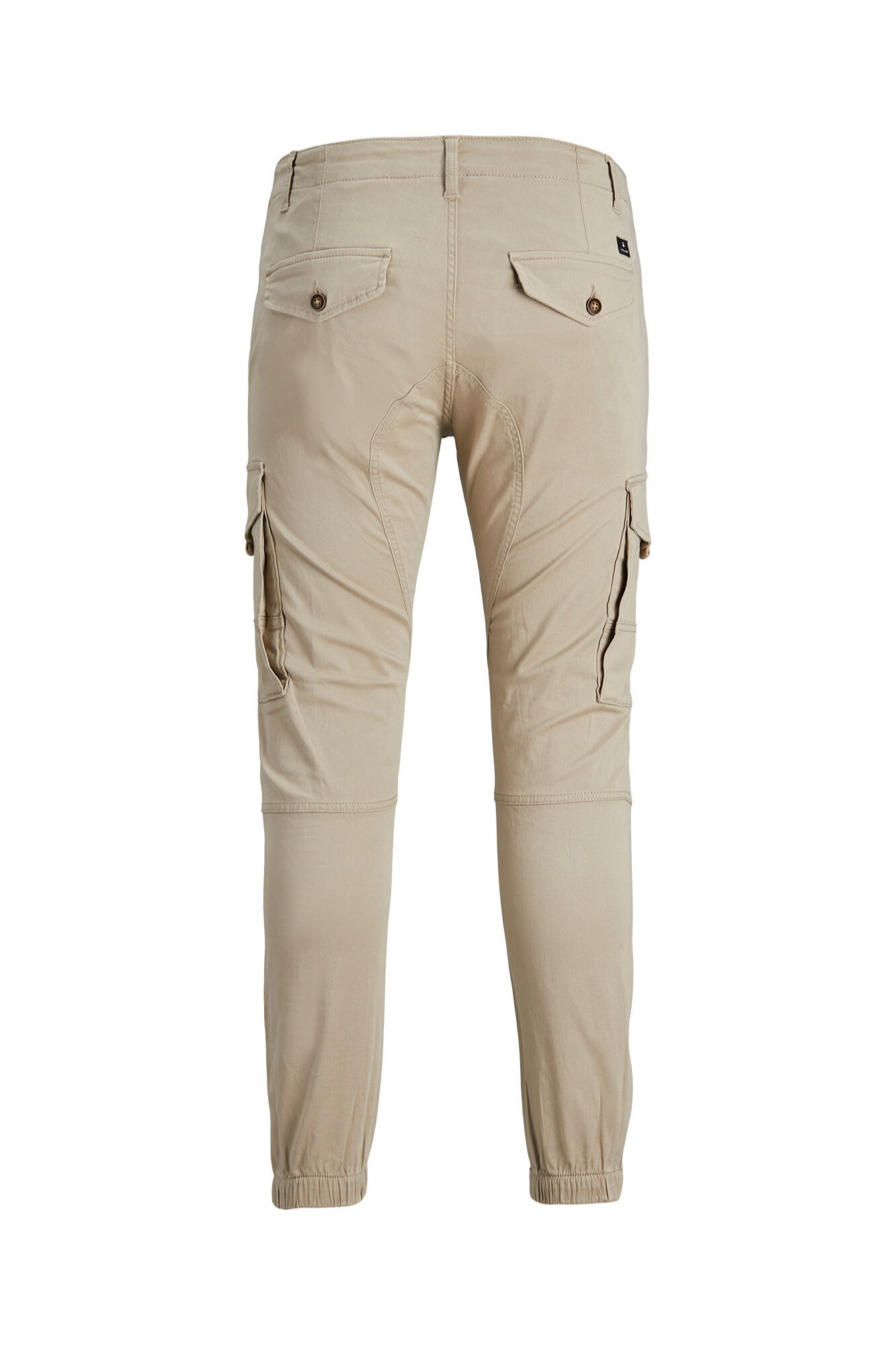 Jack & Jones Pantal&oacute;n cargo con pu&ntilde;o el&aacute;stico beige