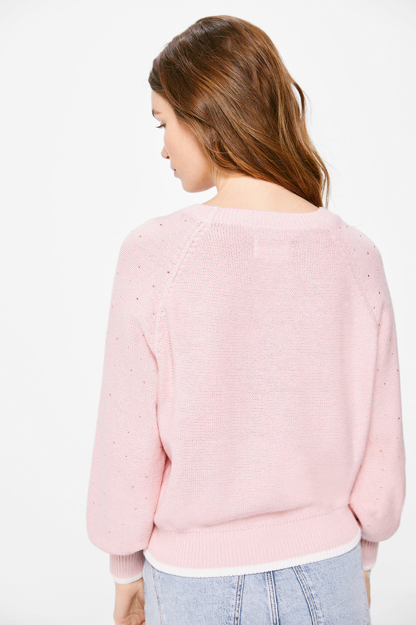 Springfield Su&eacute;ter Cristales Fantas&iacute;a rosa