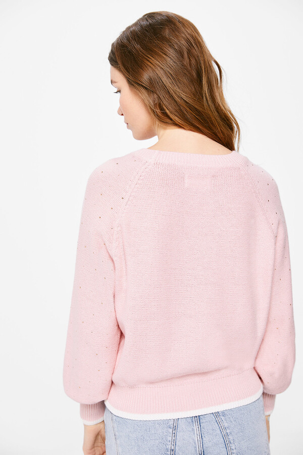 Springfield Suéter Cristales Fantasía rosa