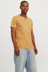 Springfield Playera estándar fit botones amarillo