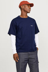 Springfield Camiseta back print marino