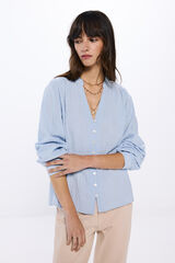Springfield Blusa estructura lace azul
