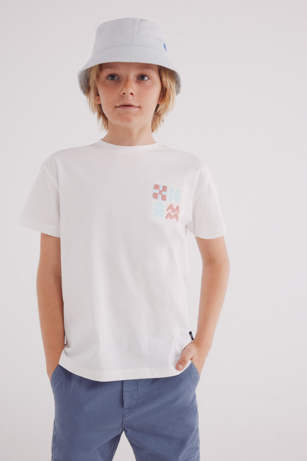 Springfield Kids Playera Culture Alternative niño marfil