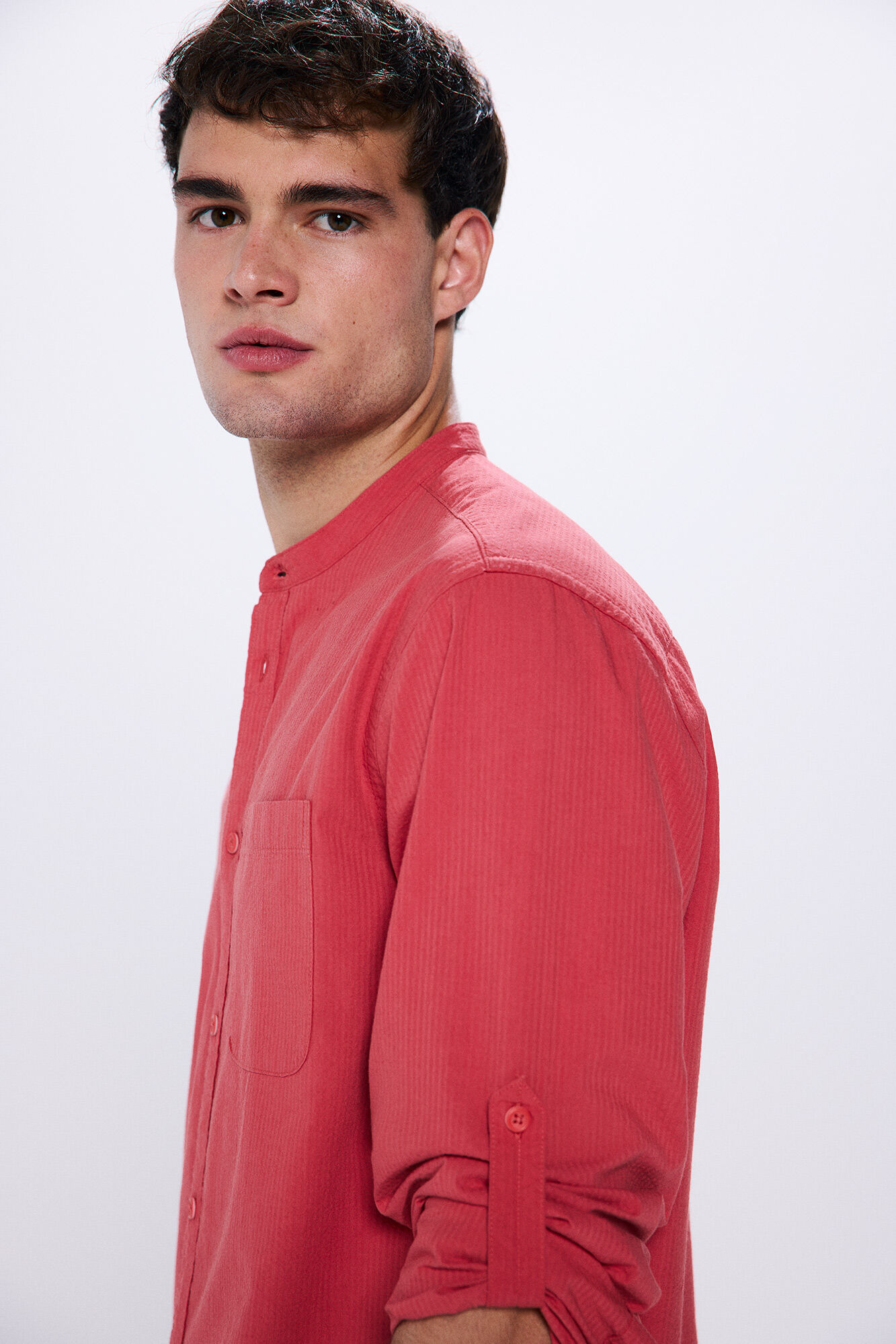 Springfield Camisa seersucker mao
