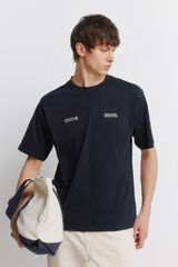 Springfield Playera interacci&oacute;n social azul