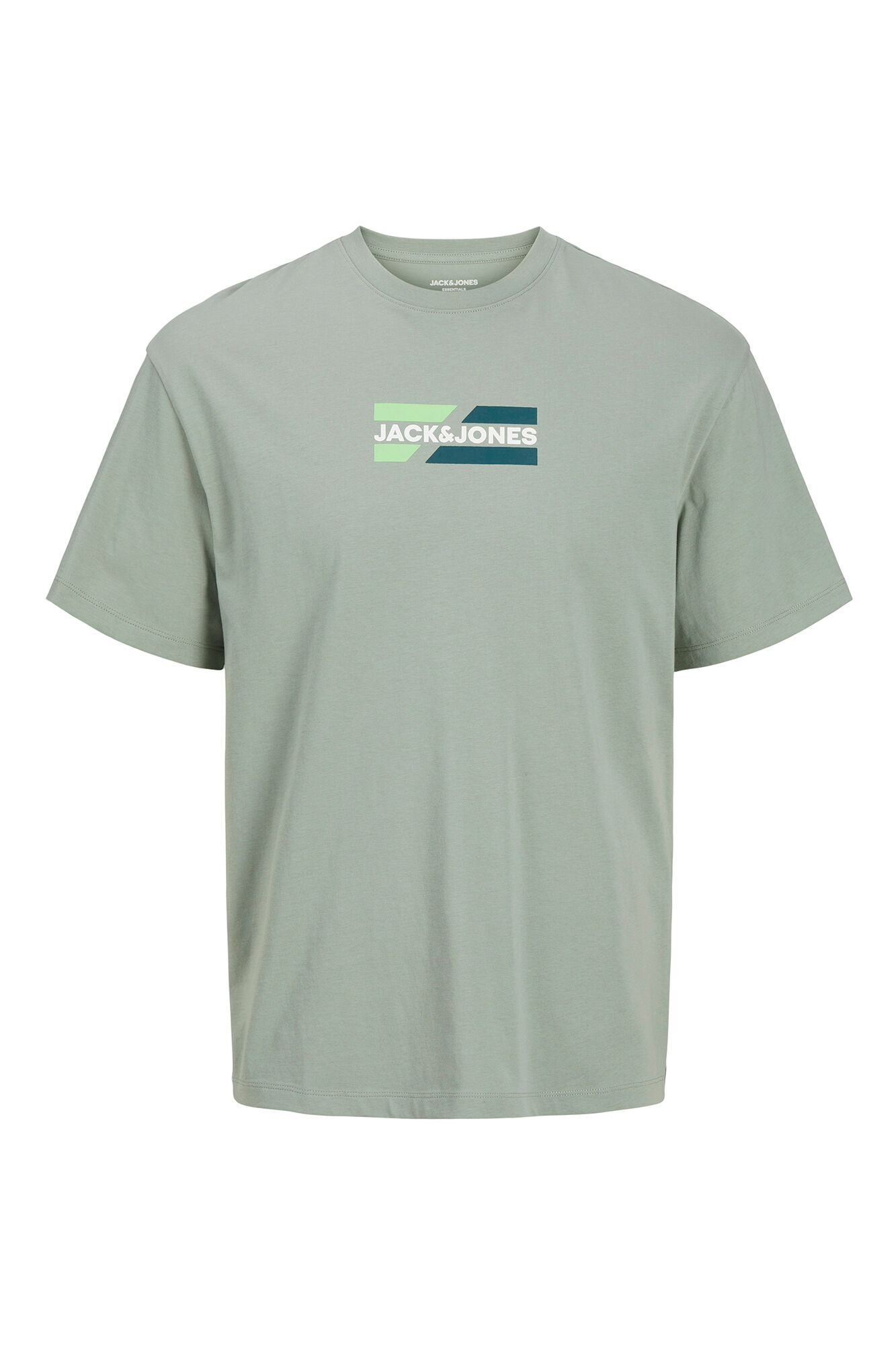 Jack & Jones Playera regular fit logo caza oscuro