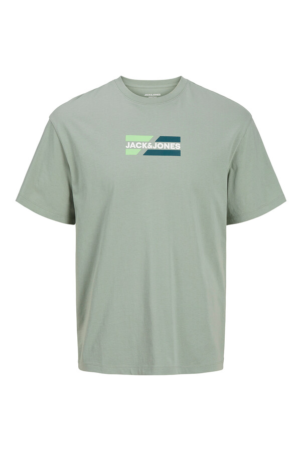 Jack & Jones Playera regular fit logo caza oscuro