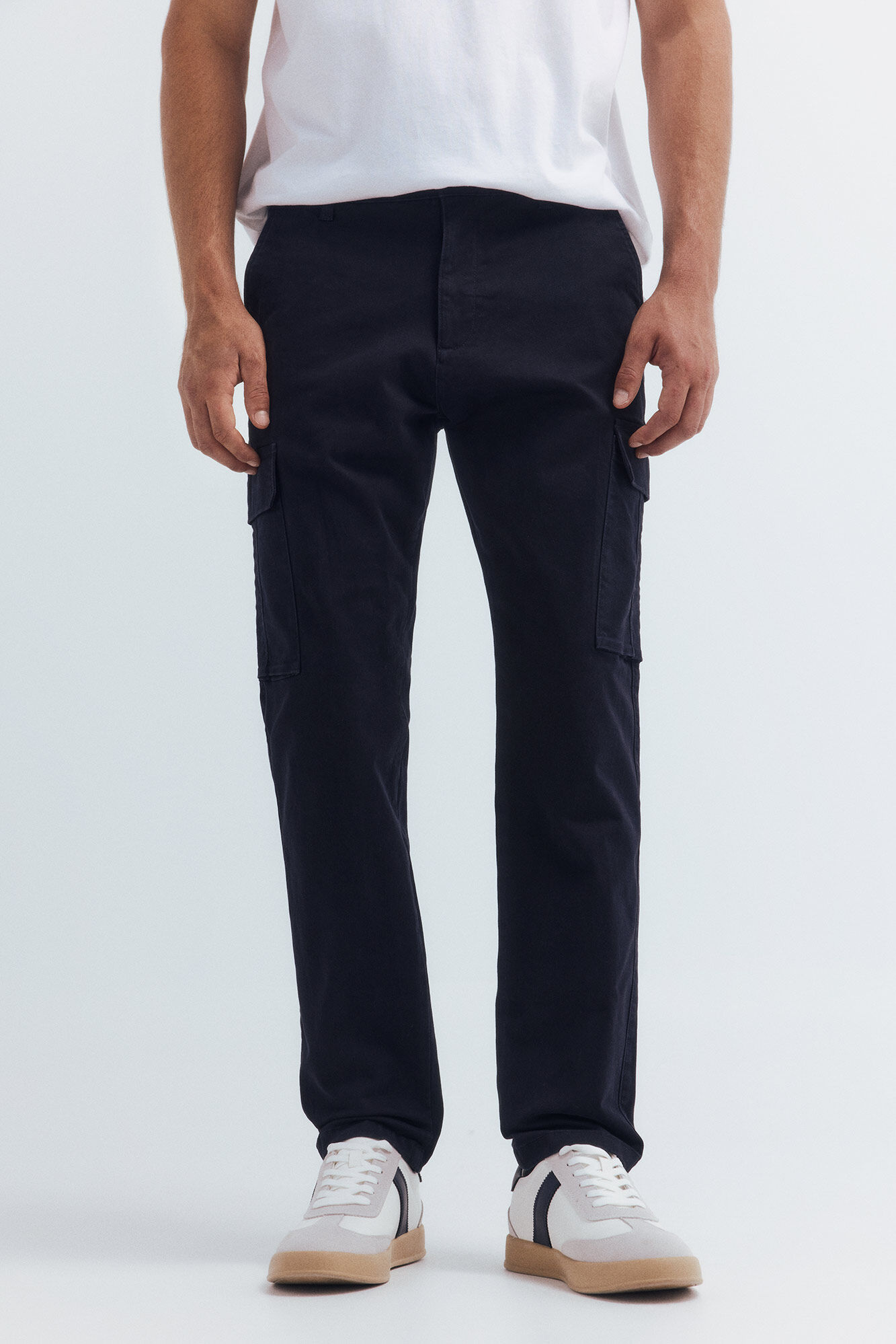 Springfield Pantal&oacute;n cargo slim fit marino