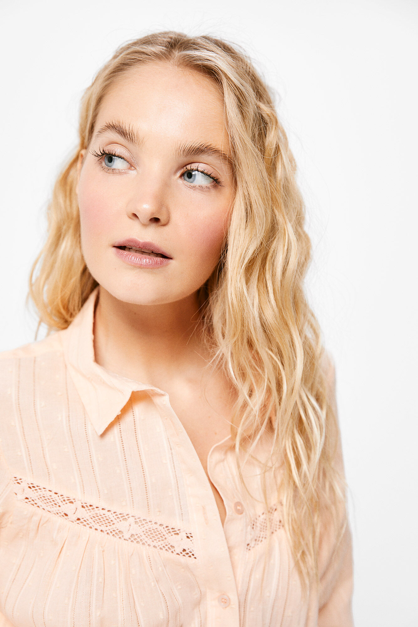 Springfield Blusa Volumen Lace coral