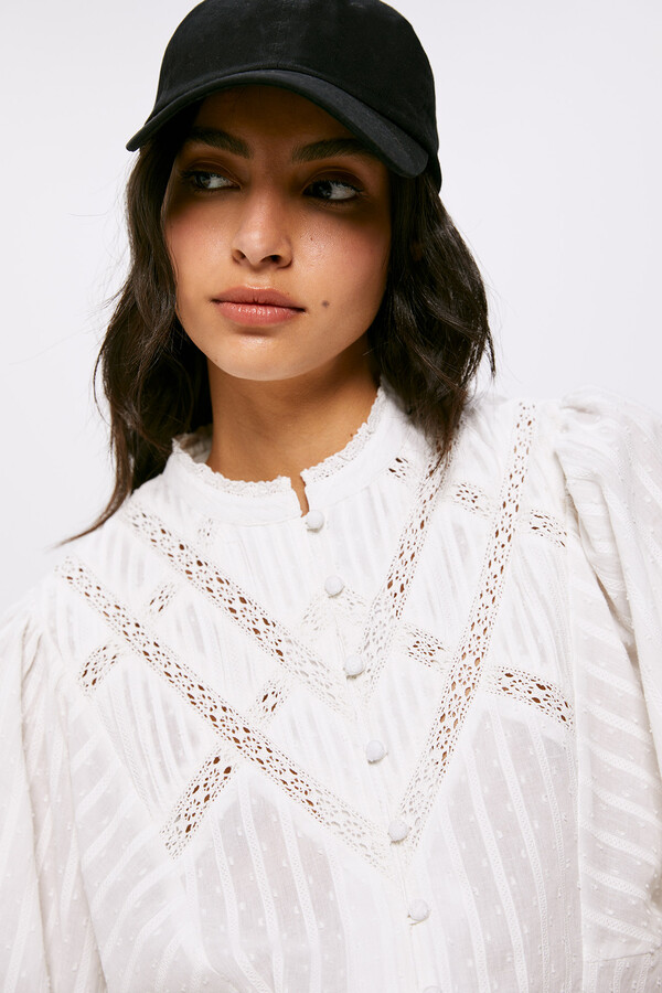 High Spirits Blusa Beverly natural